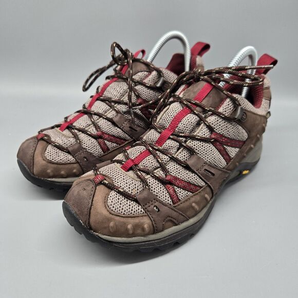Merrell Womens Size 8 Siren Sport Gore-Tex Hiking Shoes Brown J16342 Low Top - Picture 2 of 11